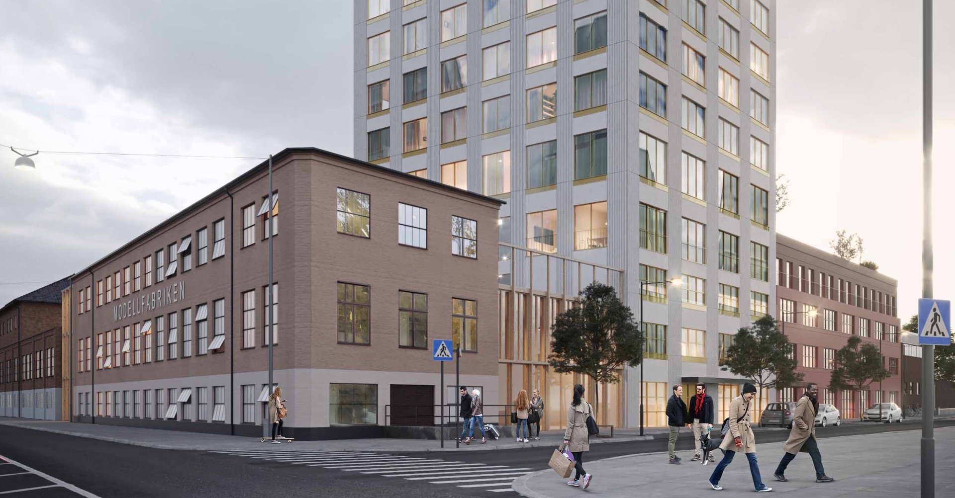 Strategisk arkitektur utförd i kvarteret Väduren i Eskilstuna.